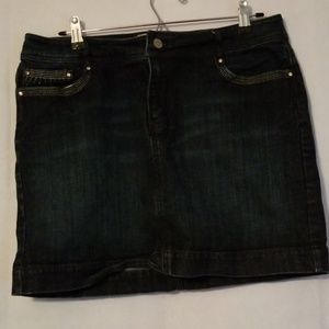 Whbm denim skirt